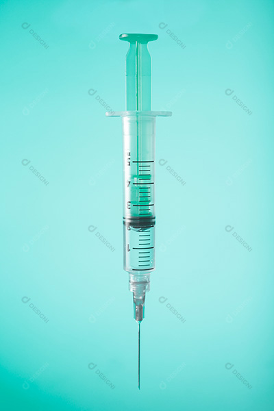 Seringa Sobre Fundo Azul