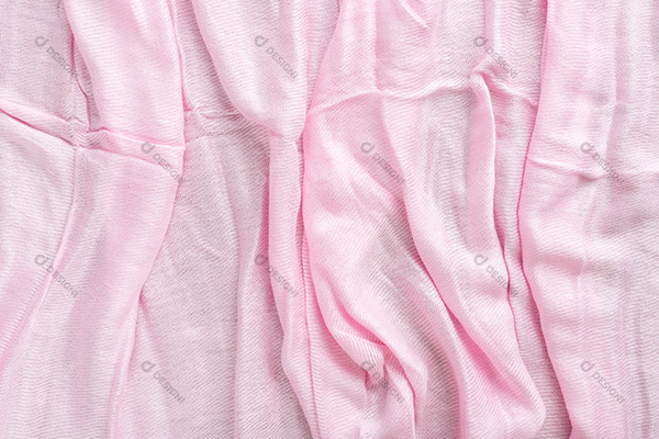 Textura de Pano de Linho Rosa Amassado