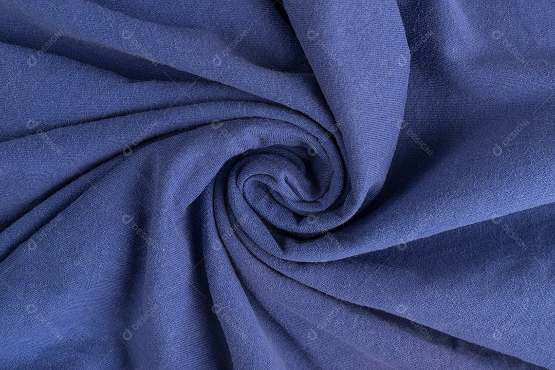 Textura de Pano de Linho Azul Amassado