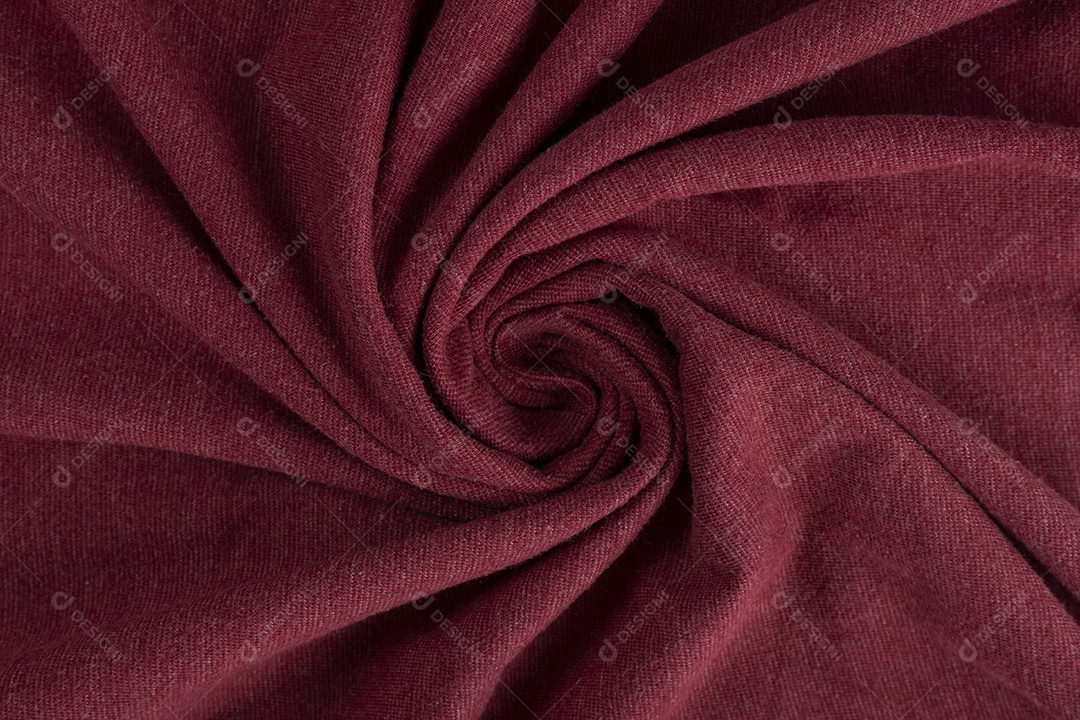 Textura de Pano de Linho Vermelho Amassado