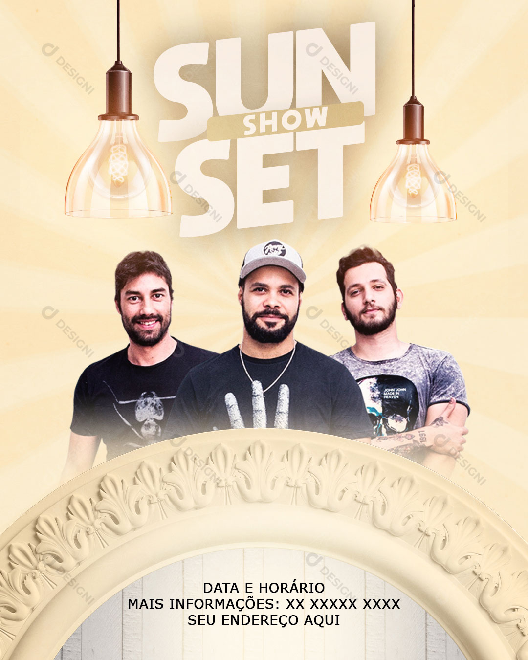 Flyer Show Evento Sunset Show Social Media PSD Editável