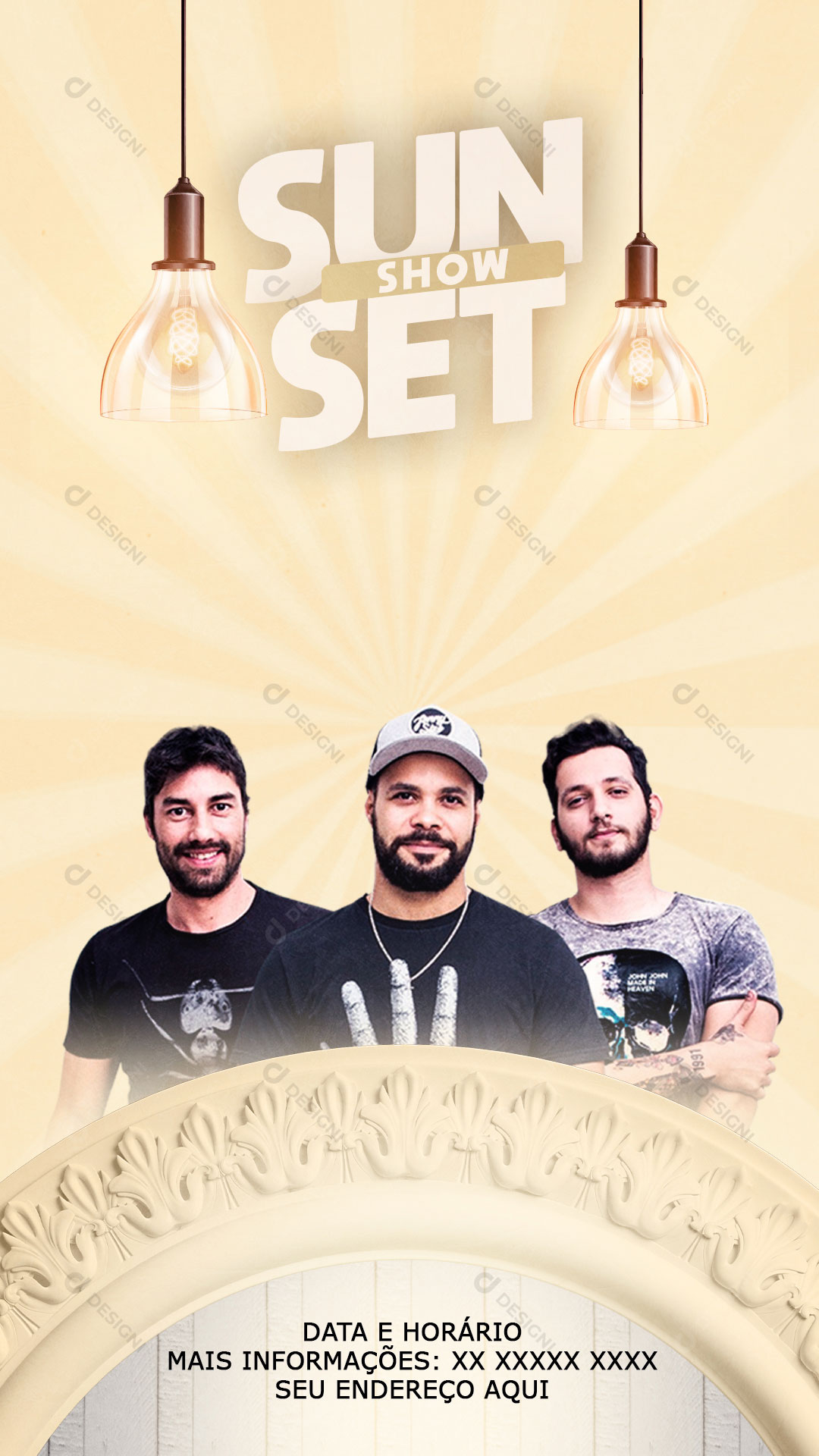 Story Flyer Show Evento Sunset Show Social Media PSD Editável