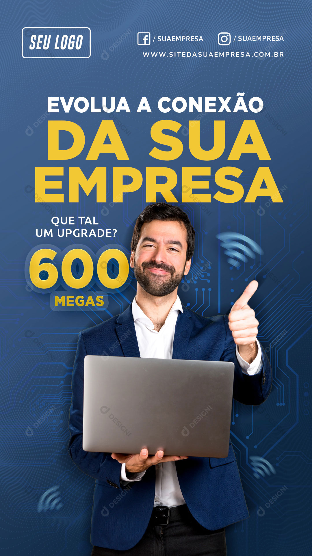 Story Evolua a Conexão da Sua Empresa Social Media PSD Editável