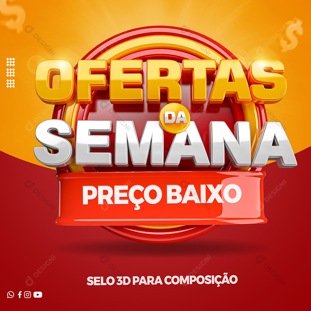Ofertas da Semana Preço Baixo Selo 3D Para Composição