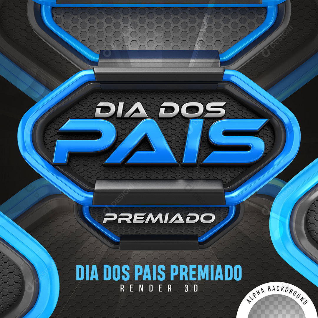 Sorteio Mês dos Pais Premiado Selo 3D Elemento Para Composição PNG Transparente