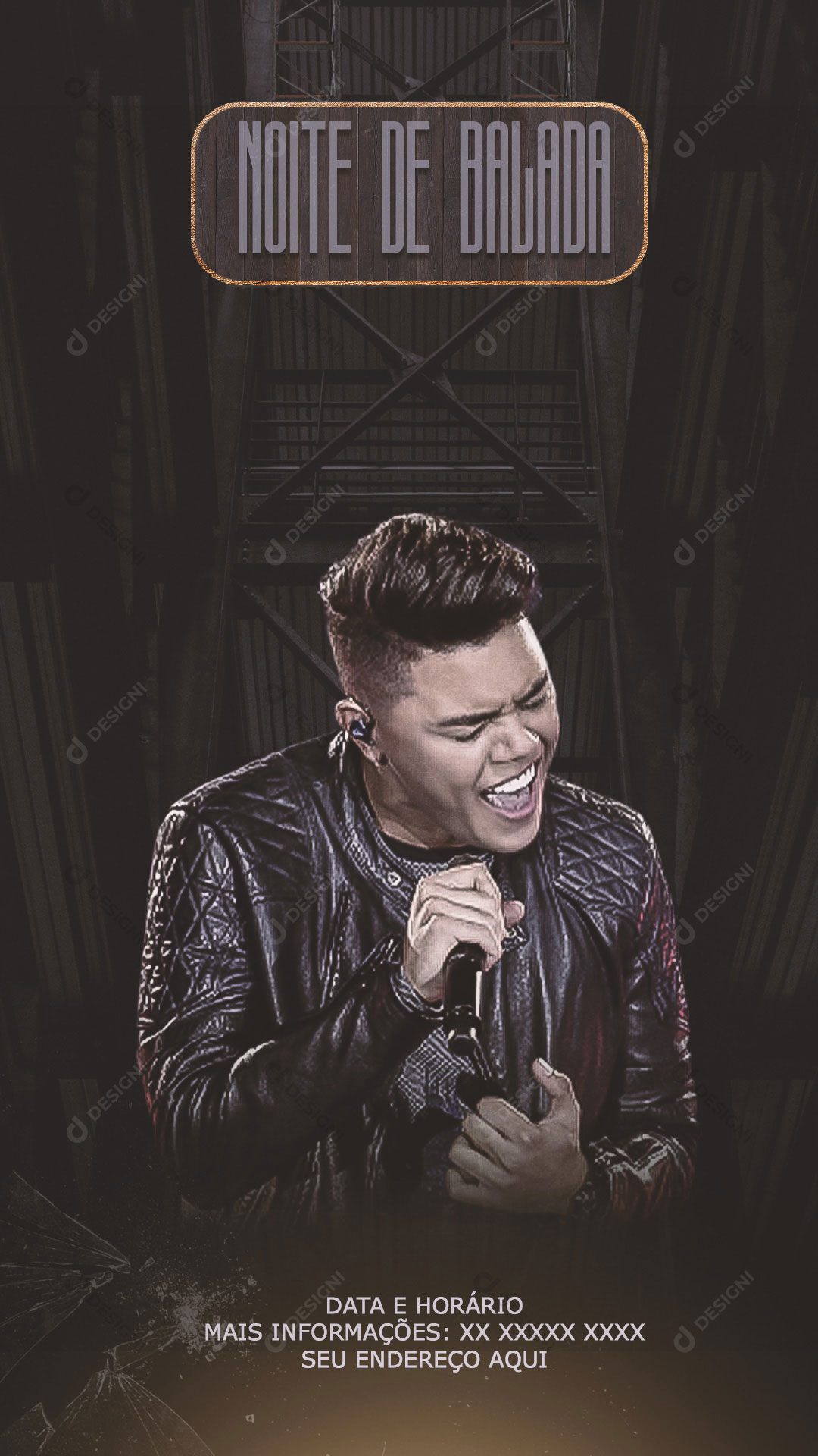 Story Flyer Show Evento Noite de Balada Social Media PSD Editável