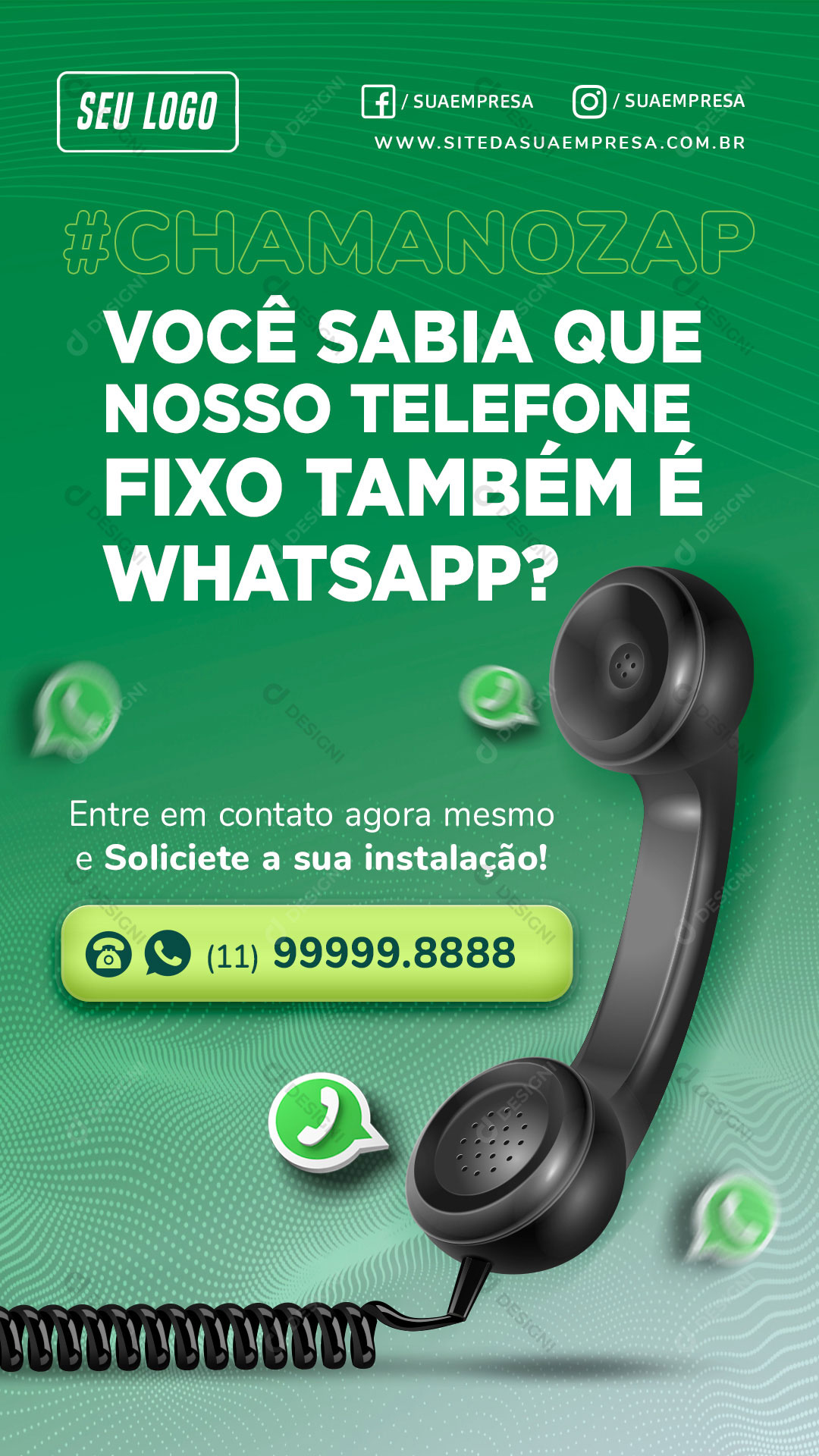 Story Internet Você Sabia Social Media PSD Editável