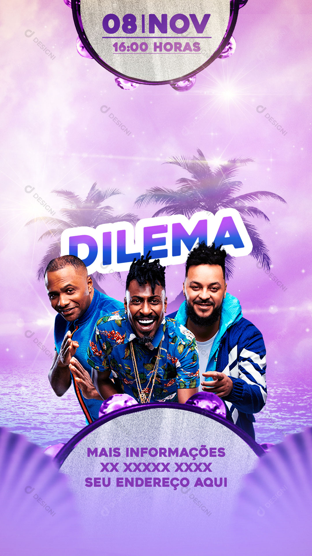 Story Flyer Show Evento Dilema Social Media PSD Editável