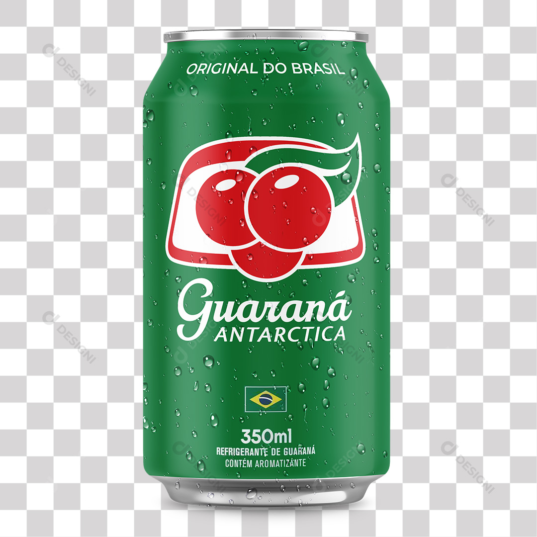 Lata de Guaraná 350ML PNG Transparente Sem Fundo