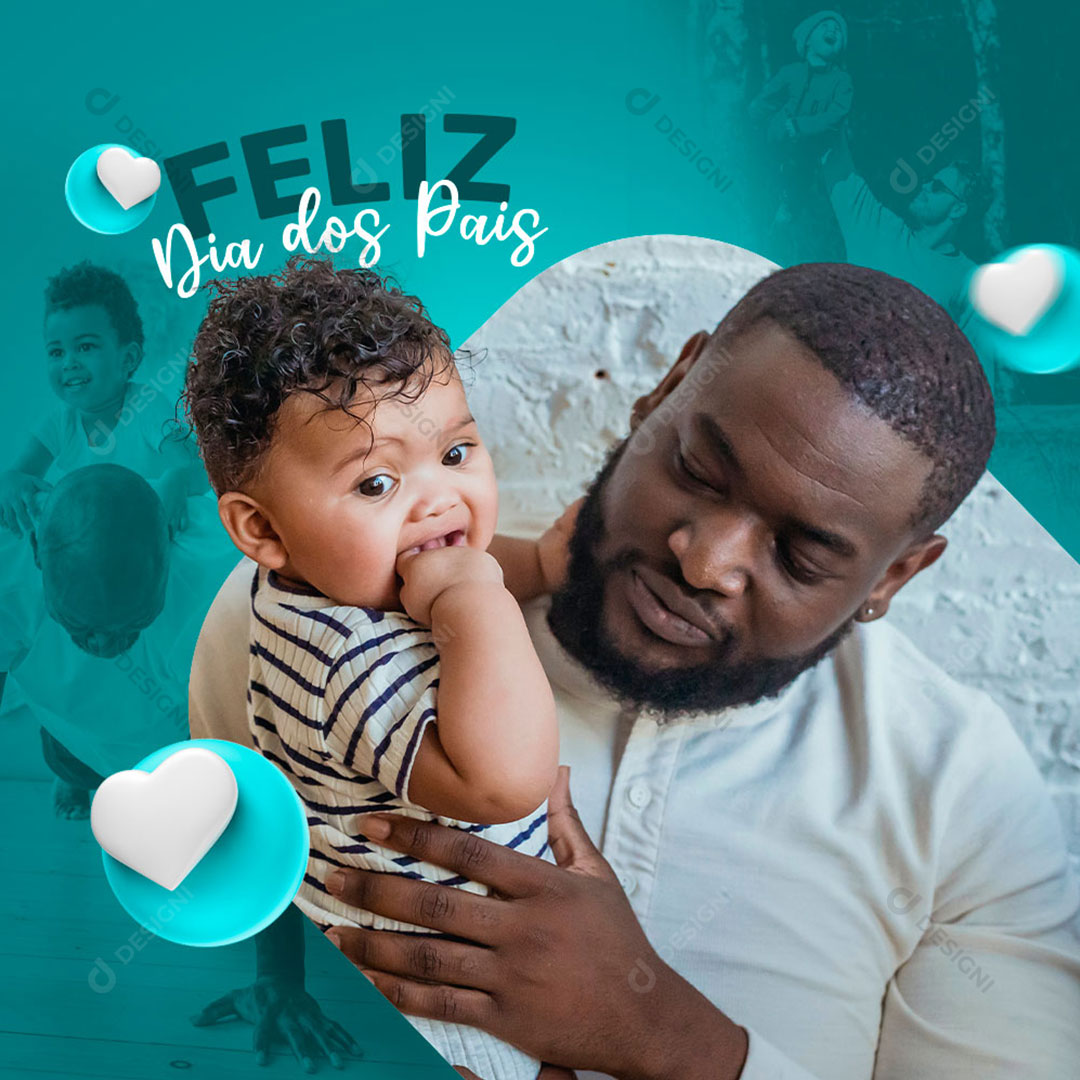 Feliz Dia dos Pais Social Media PSD Editável