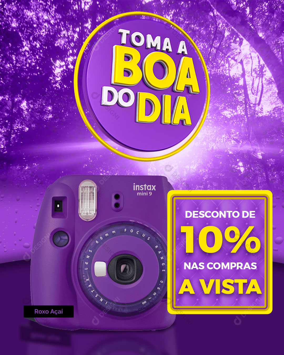 Loja Toma a Boa do Dia Produto Social Media PSD Editável