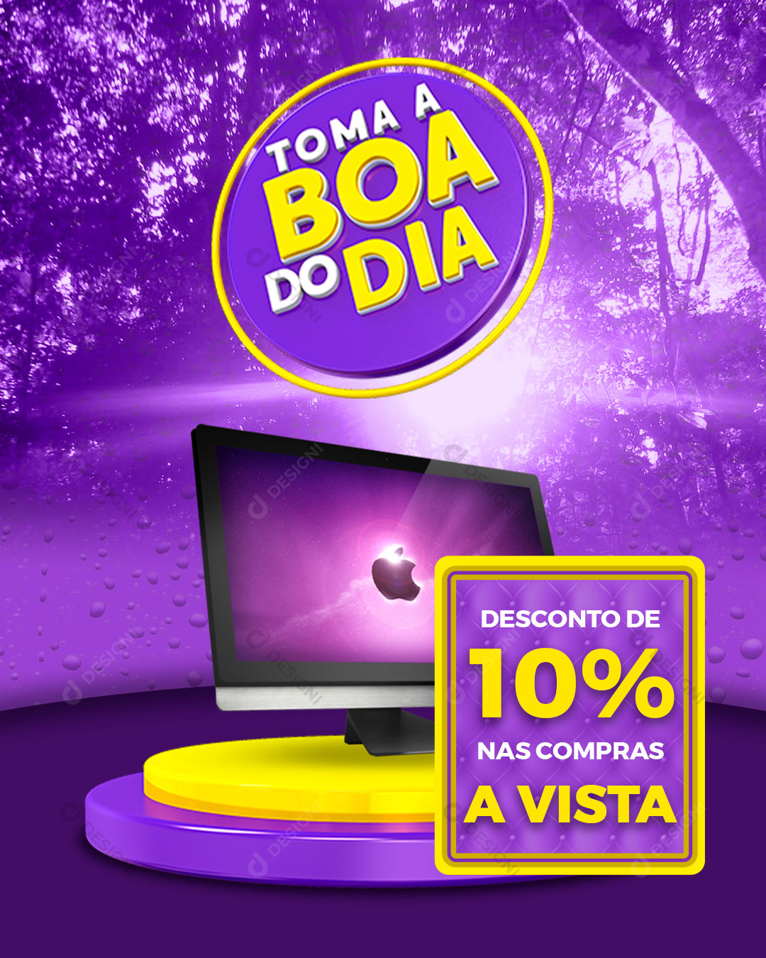 Loja Toma a Boa do Dia Produto Social Media PSD Editável