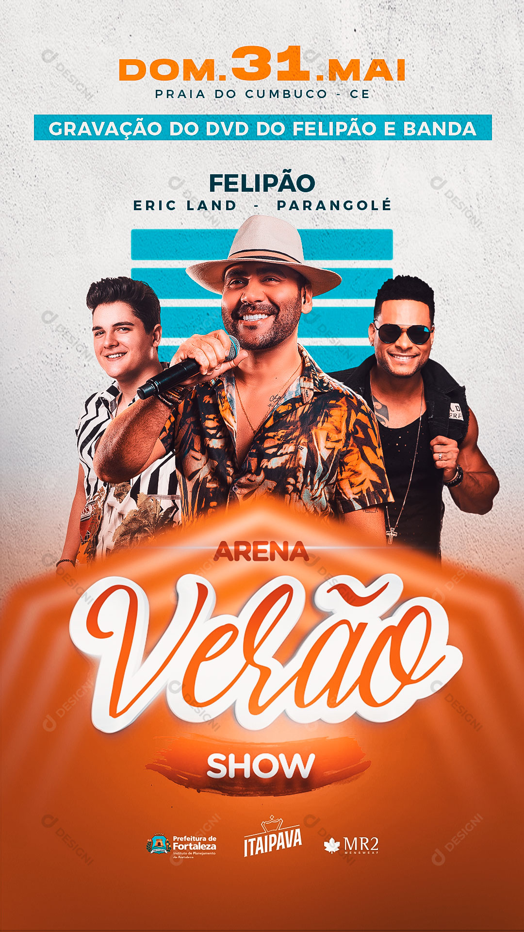 Story Flyer Artista Festa Evento Arena Verão Social Media PSD Editável