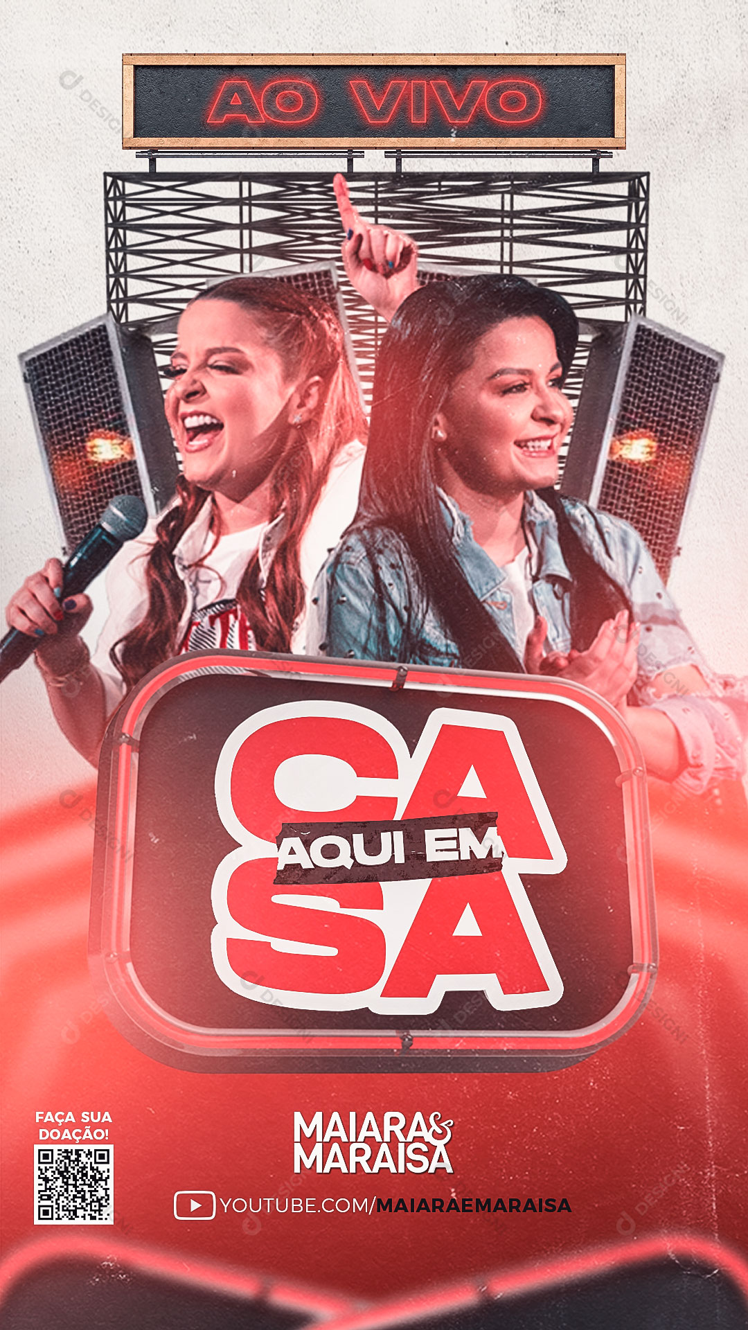 Story Flyer Show Evento Live Artistas Social Media PSD Editável