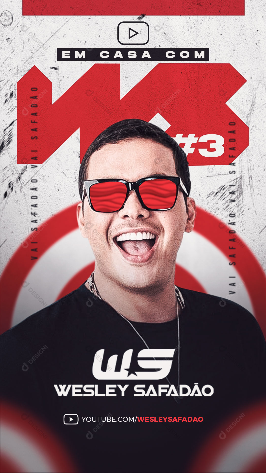 Story Flyer Show Evento Live Artista Wesley Safadão Social Media PSD Editável