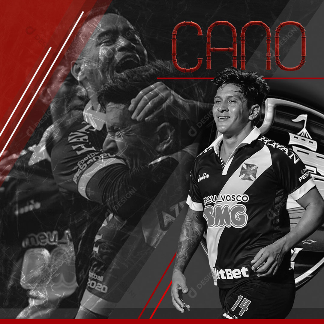 Flyer Time Jogador Cano Social Media PSD Editável