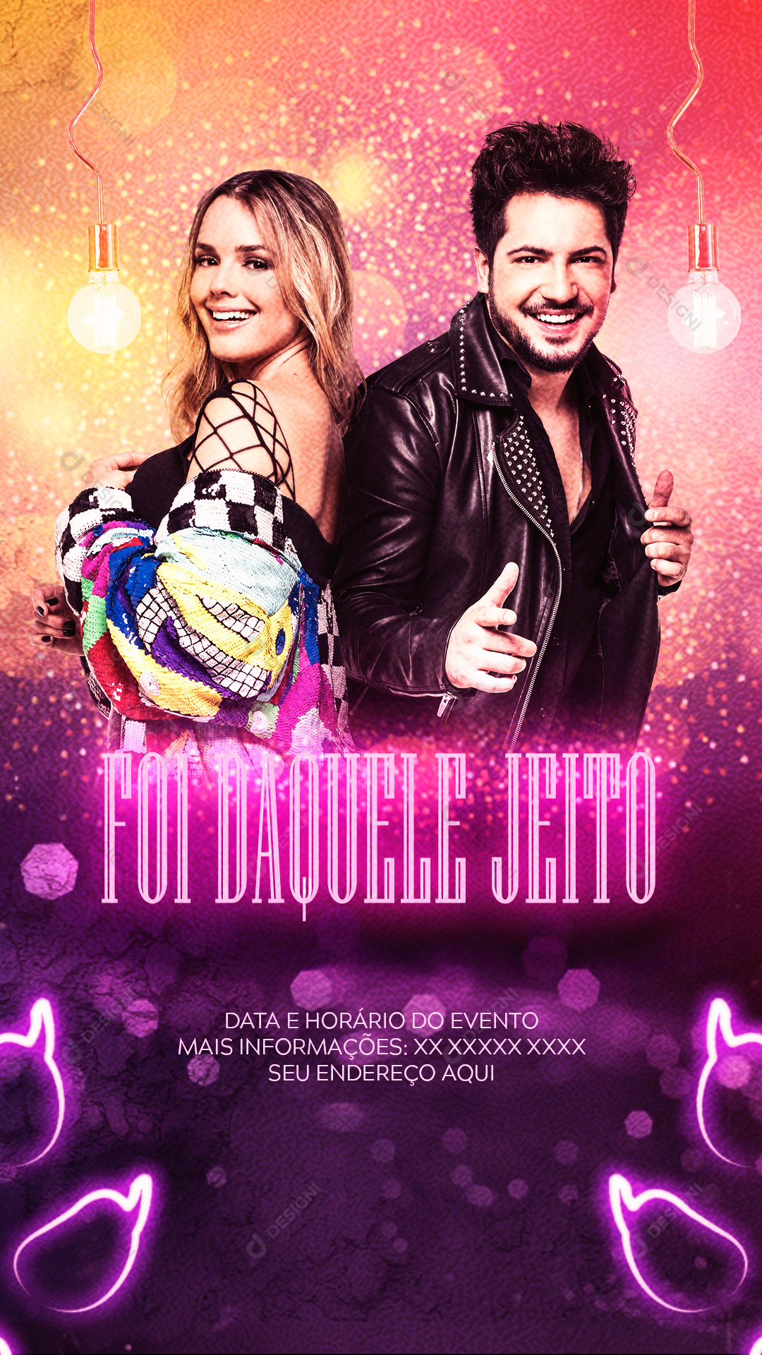 Story Flyer Show Evento Foi Daquele Jeito Artista Social Media PSD Editável