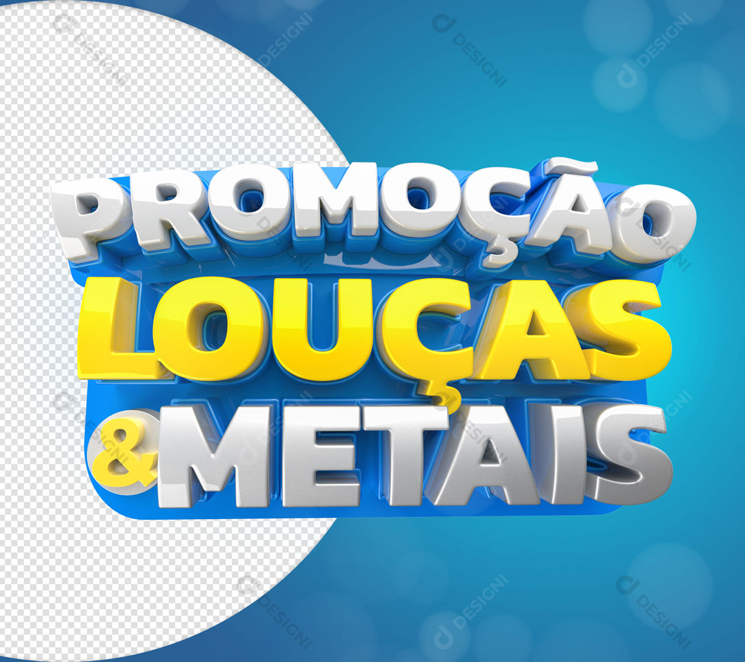 Promoção Louças e Metais Selo 3D Para Composição PSD