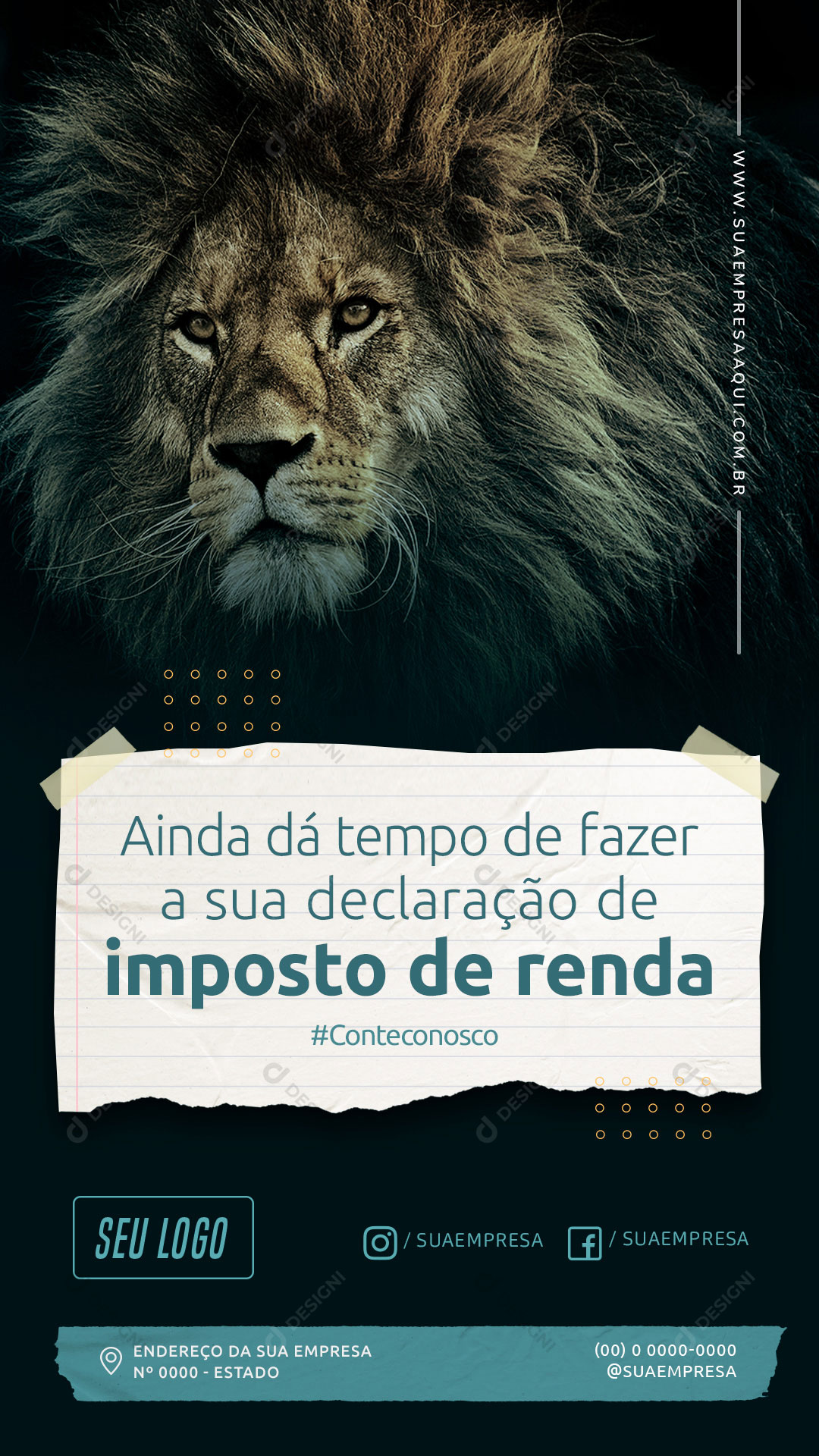 Story Ainda da Tempo Imposto de Renda Social Media PSD Editável