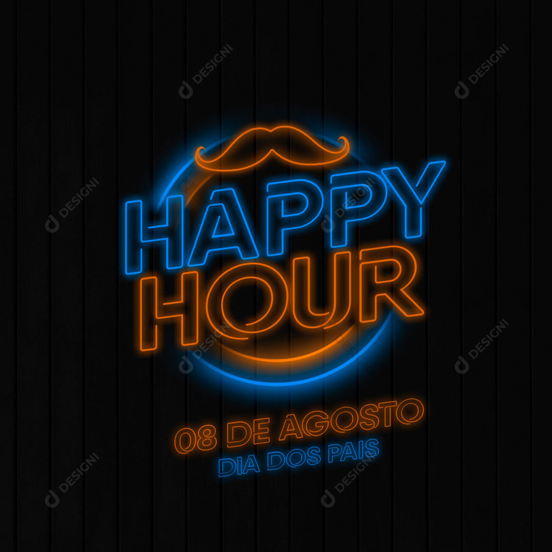 Happy Hour Dia dos Pais Social Media PSD Editável
