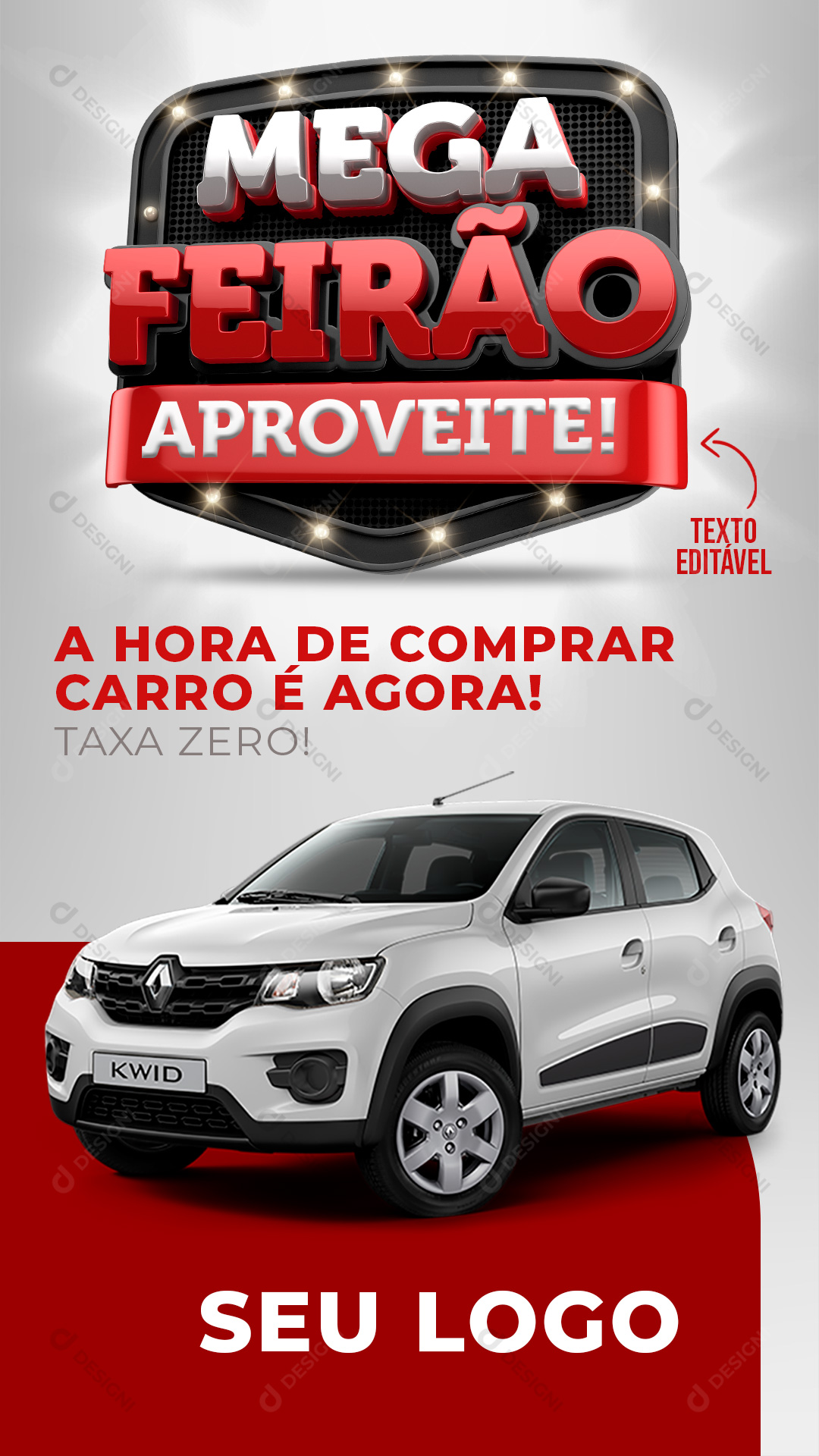 Mega Feirão de Carros Stories PSD Social Media PSD Editável