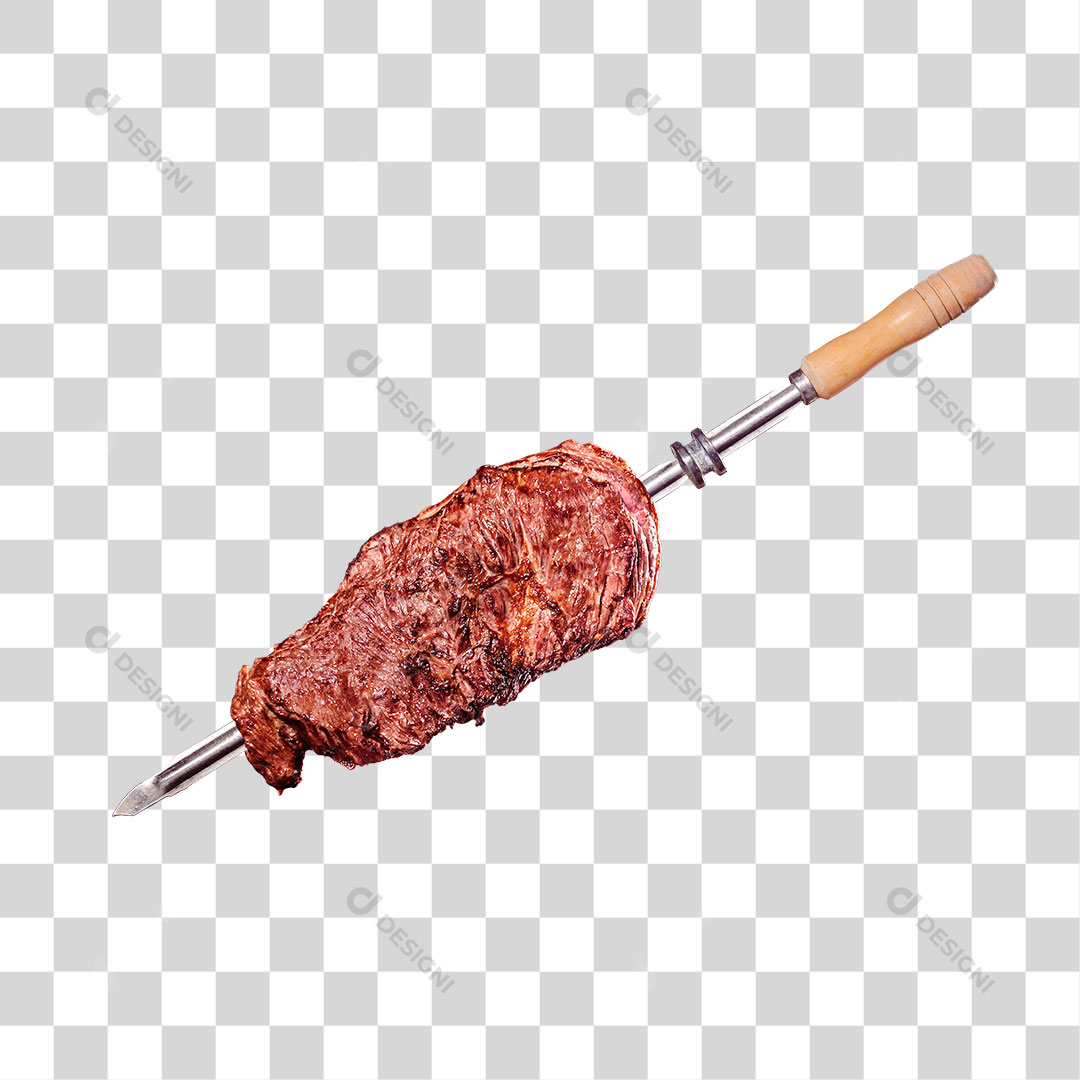 Fraldinha no Espeto Churrasco PNG Transparente