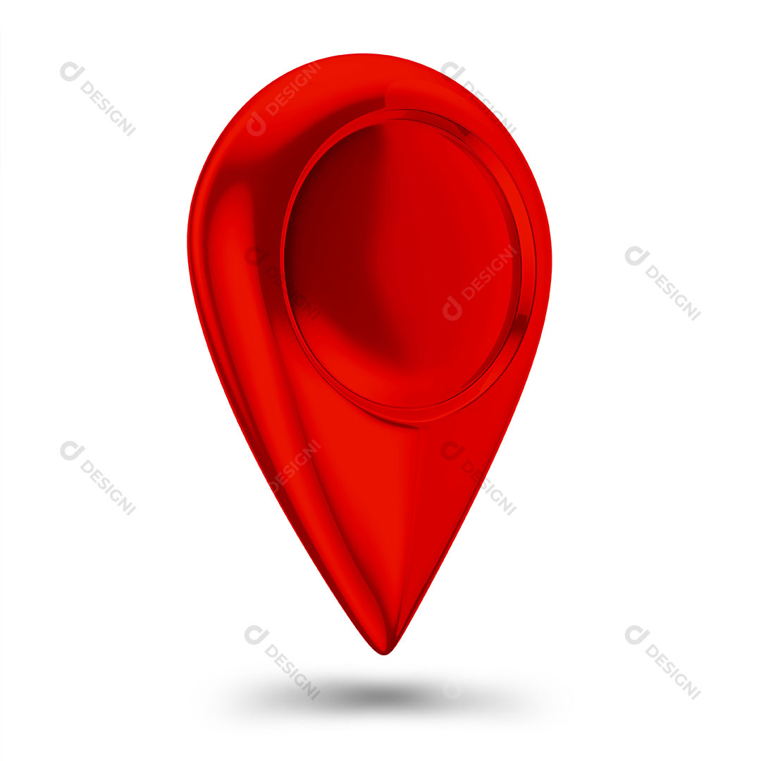 Pin de Localização Elemento 3D Para Composição