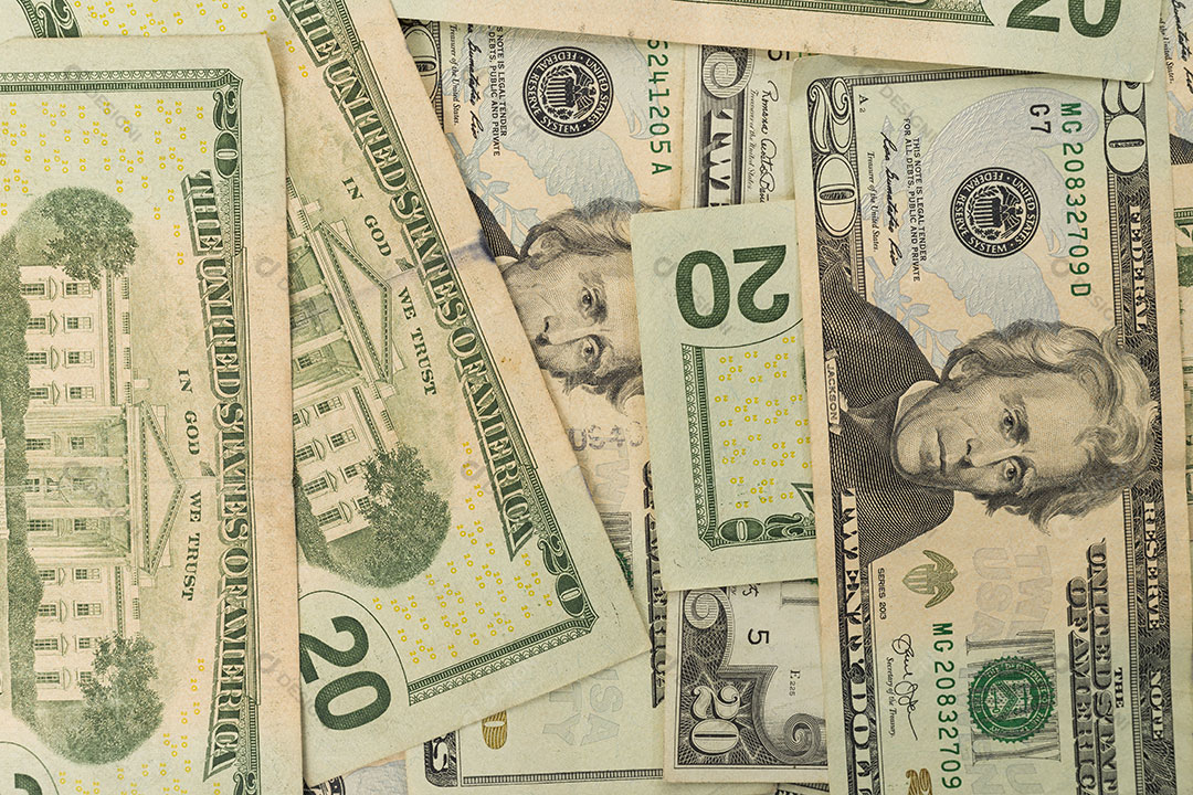 Notas de Dólar Dinheiro