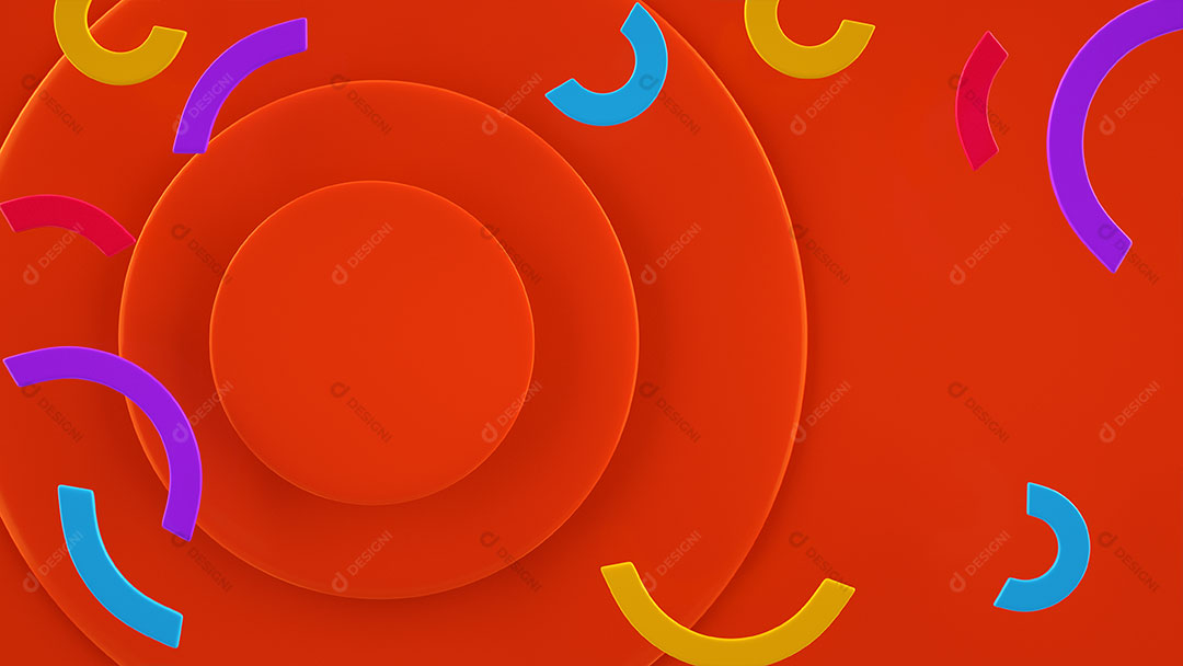 Background Laranja Cores Fortes Formas Abstrato JPG