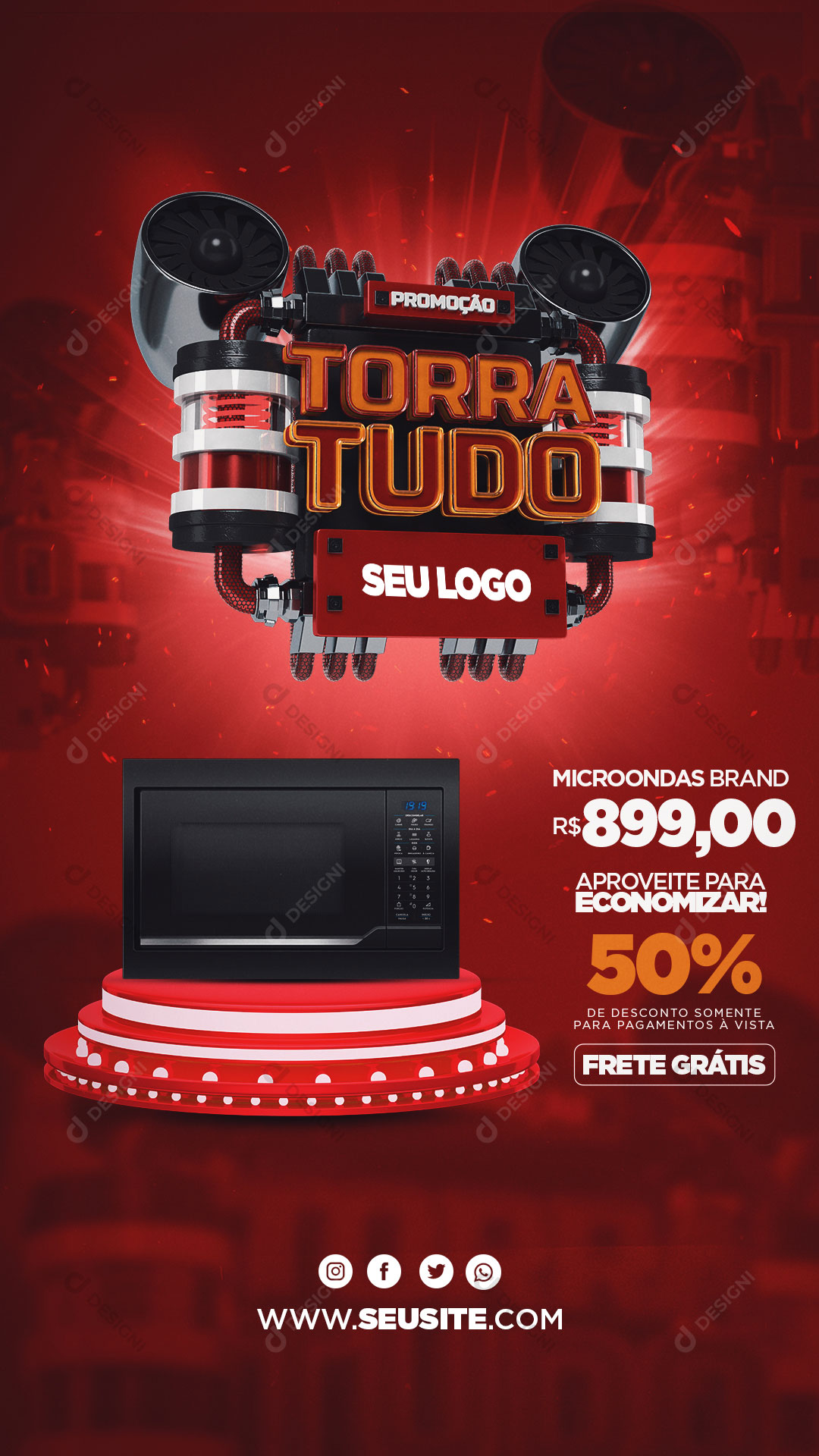 Post Story Operação Torra Tudo Produto Social Media PSD Editável