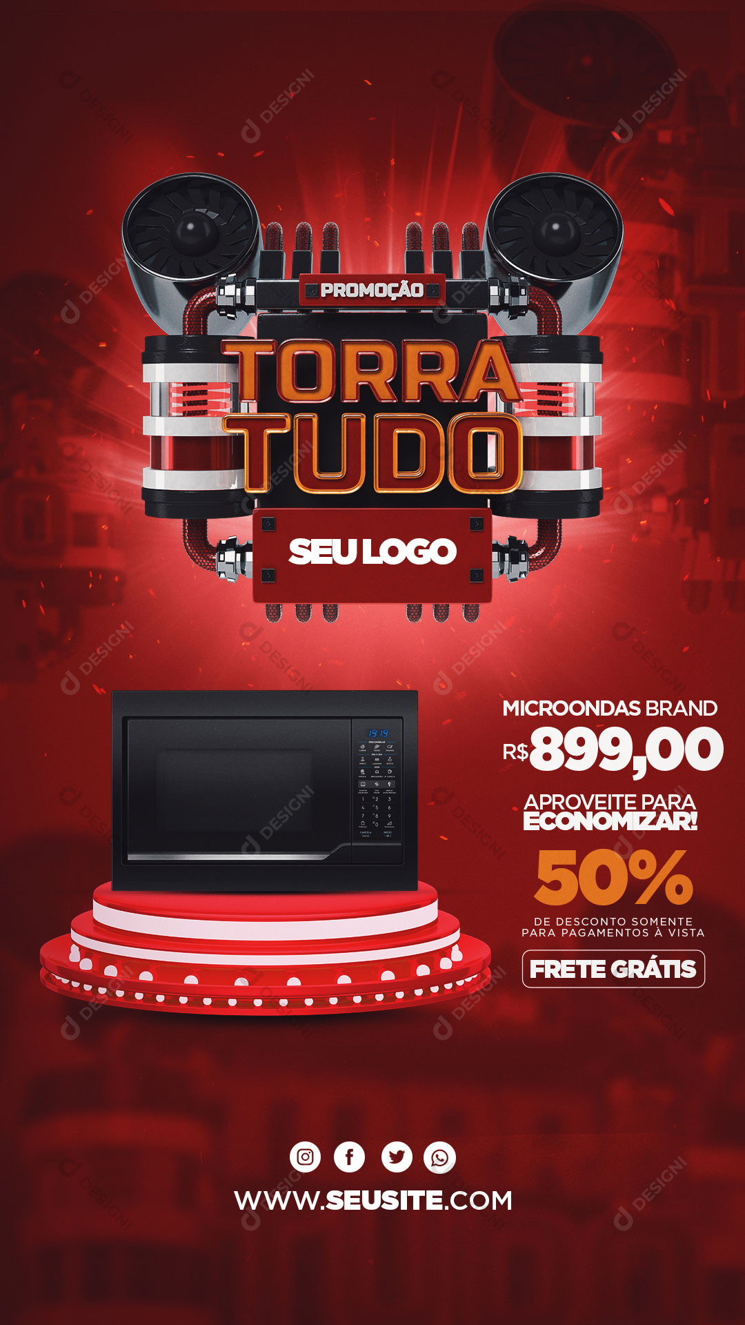 Post Story Operação Torra Tudo Produto Social Media PSD Editável