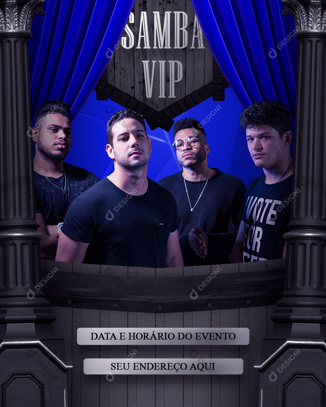 Samba VIP Social Media PSD Editável