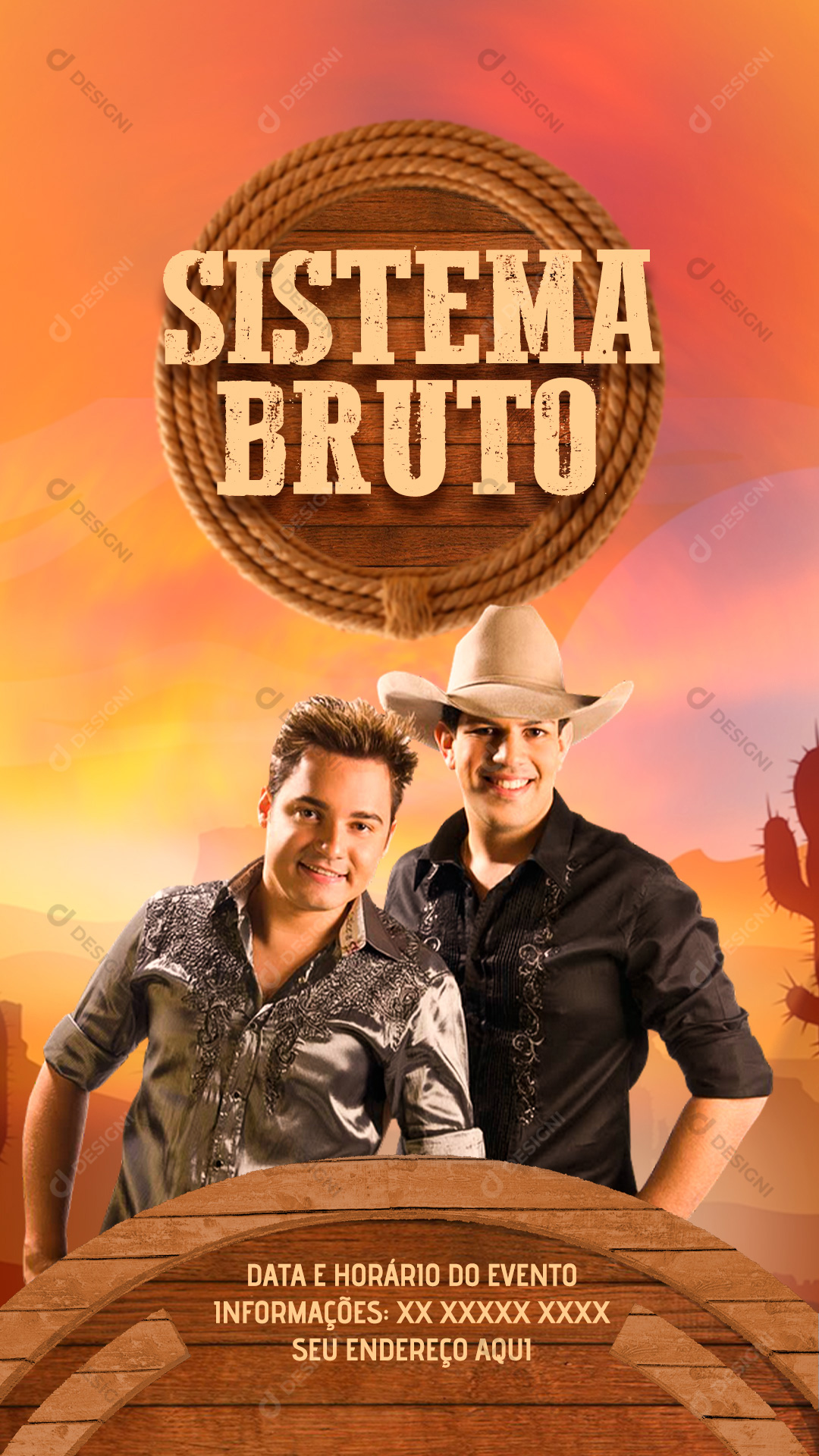 Sistema Bruto Show Stories Social Media PSD Editável