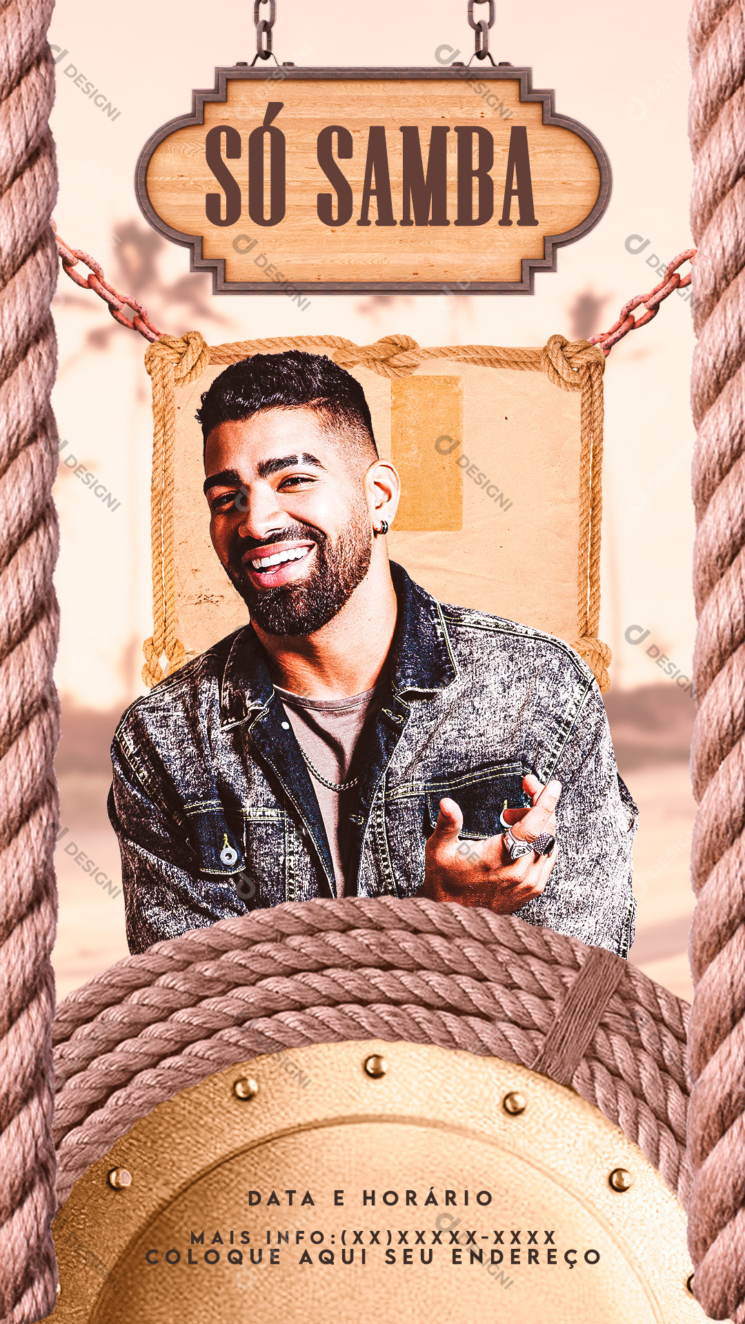 Só Samba Stories Show Social Media PSD Editável