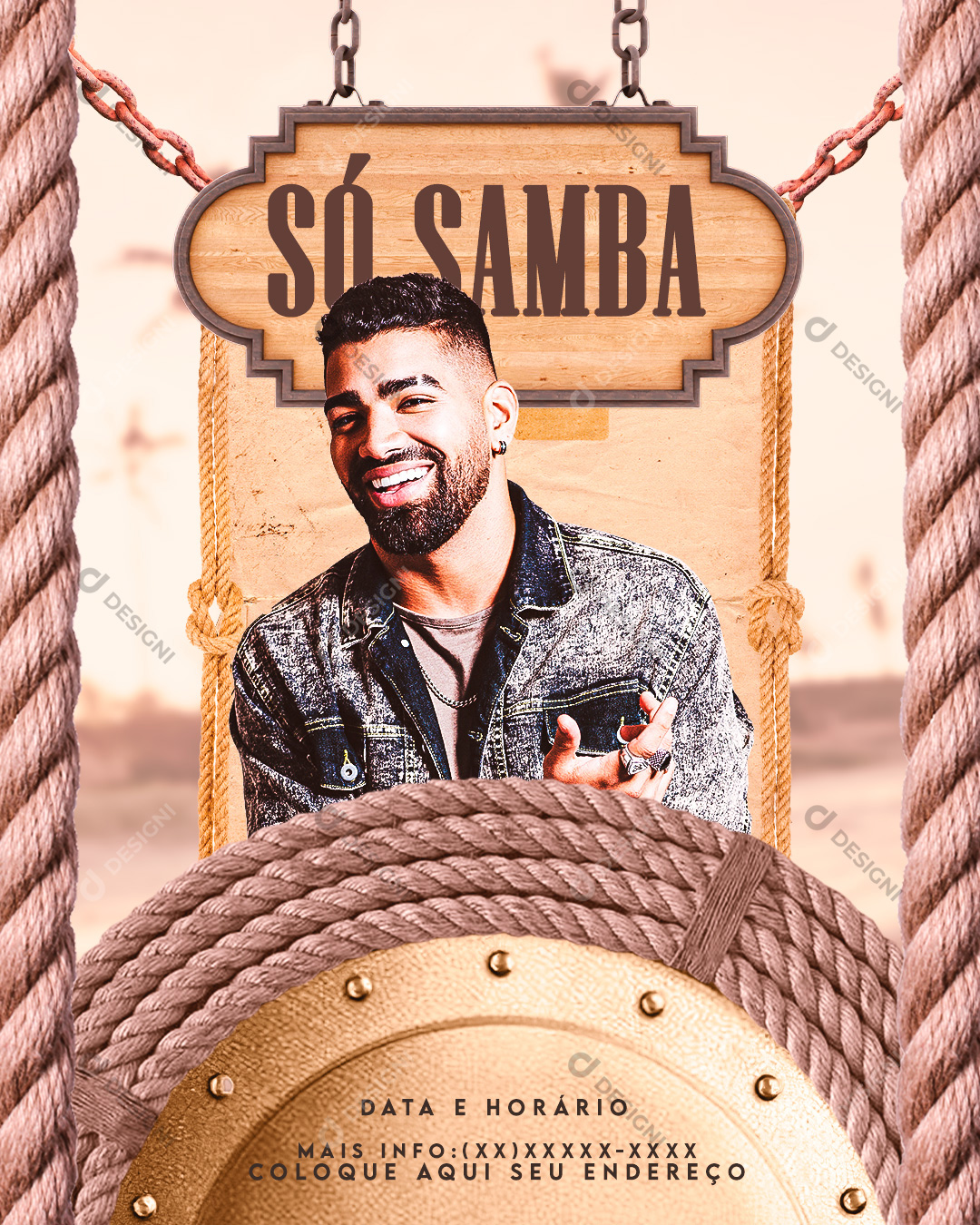 Só Samba Show Social Media PSD Editável