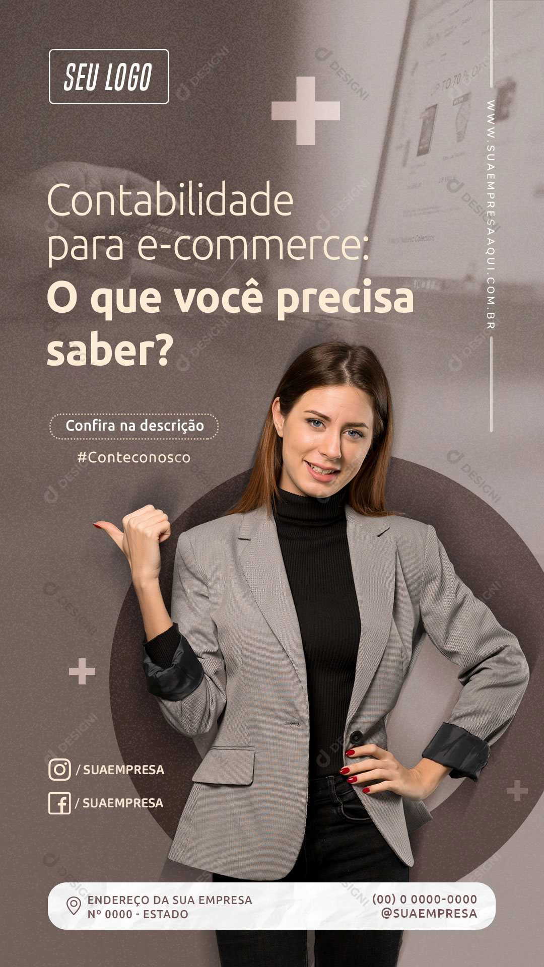 Story Contabilidade Para E-commerce Social Media PSD Editável