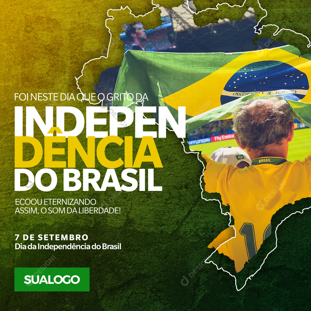 Independência do Brasil 7 de Setembro Social Media PSD Editável