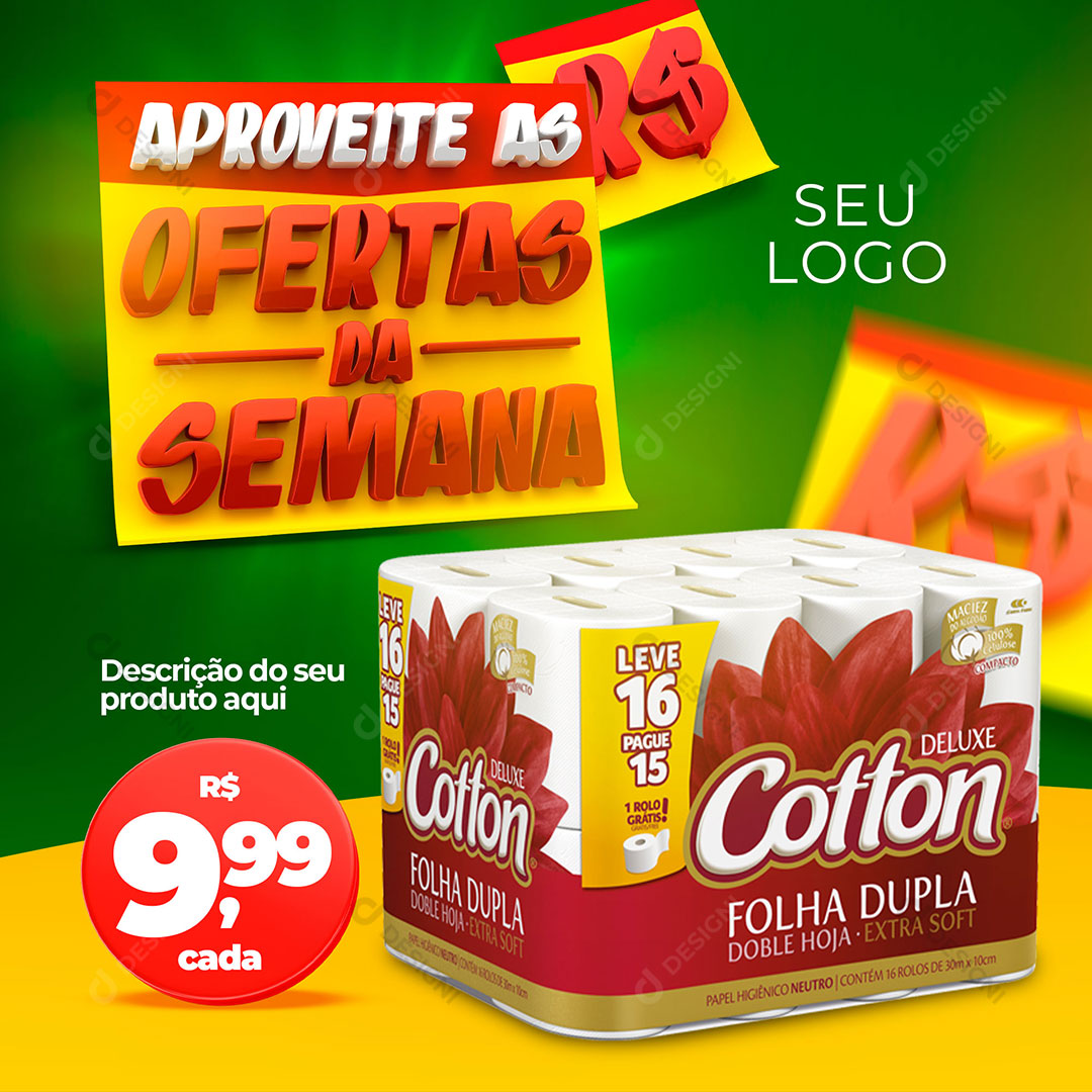 Ofertas Da Semana Social Media PSD Editável
