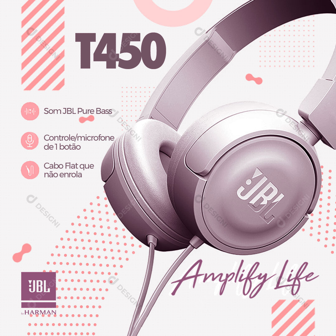 Post Loja Fone JBL Social Media PSD Editável