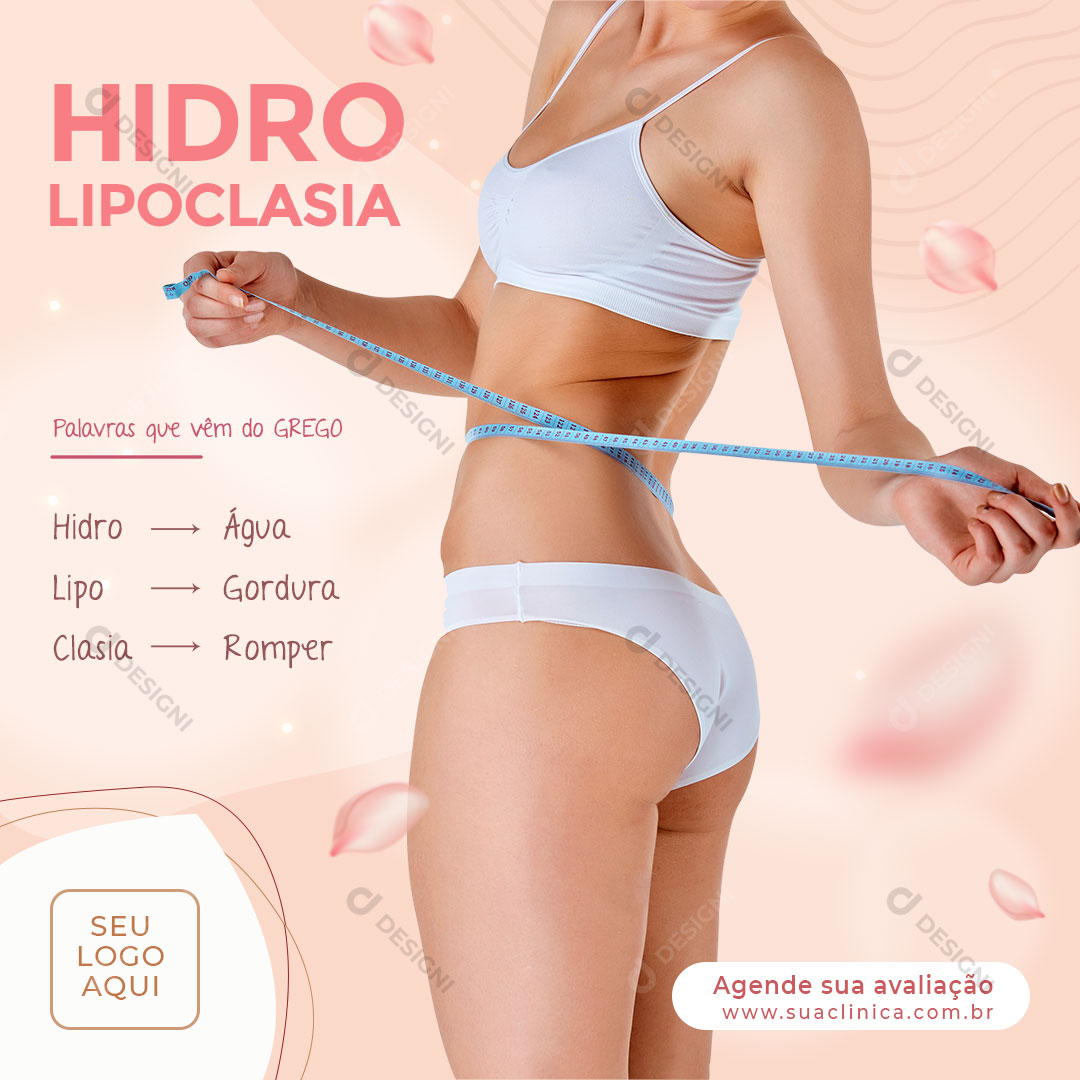 Hidro Lipoclasia Não Aspirativa Social Media PSD Editável