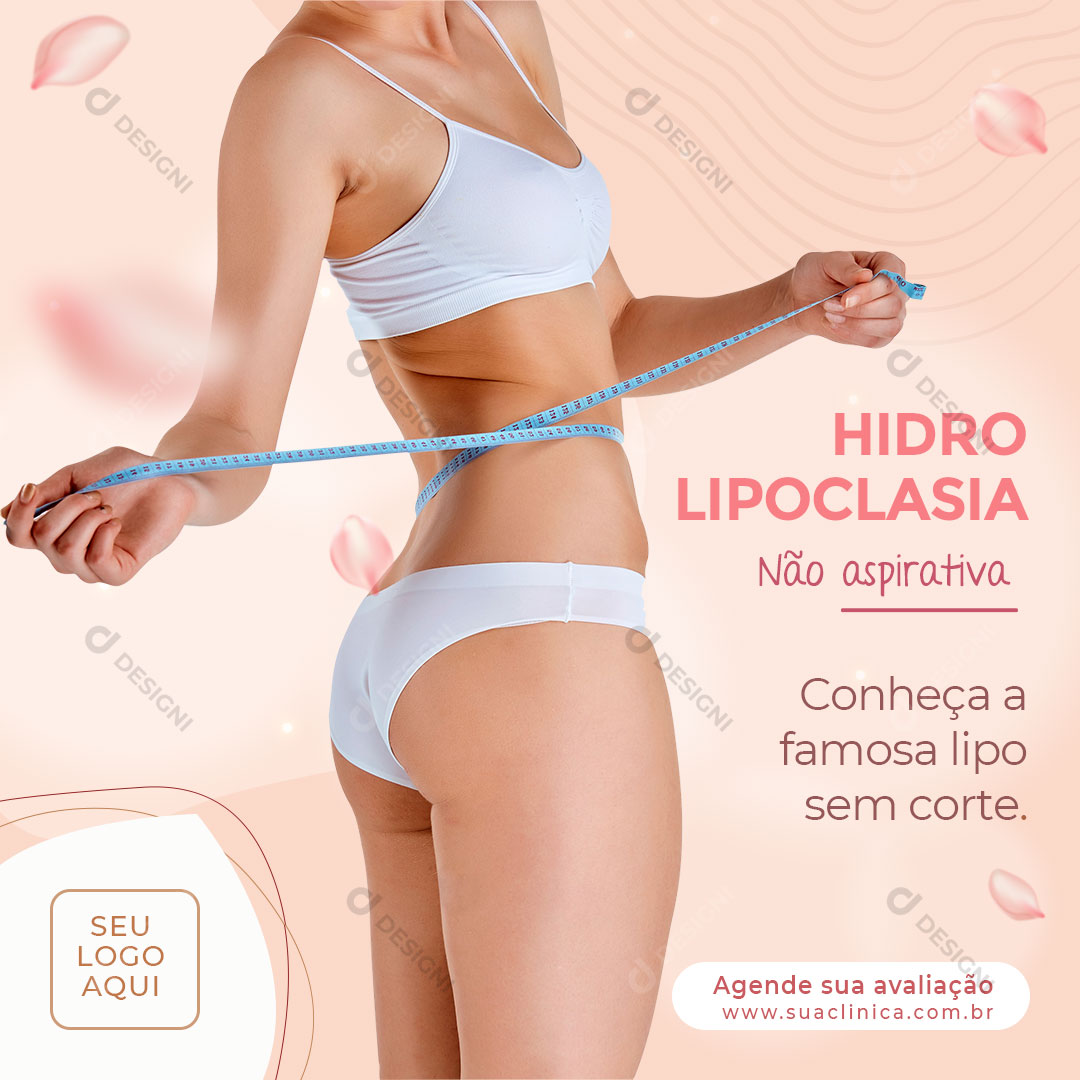 Hidro Lipoclasia Não Aspirativa Social Media PSD Editável