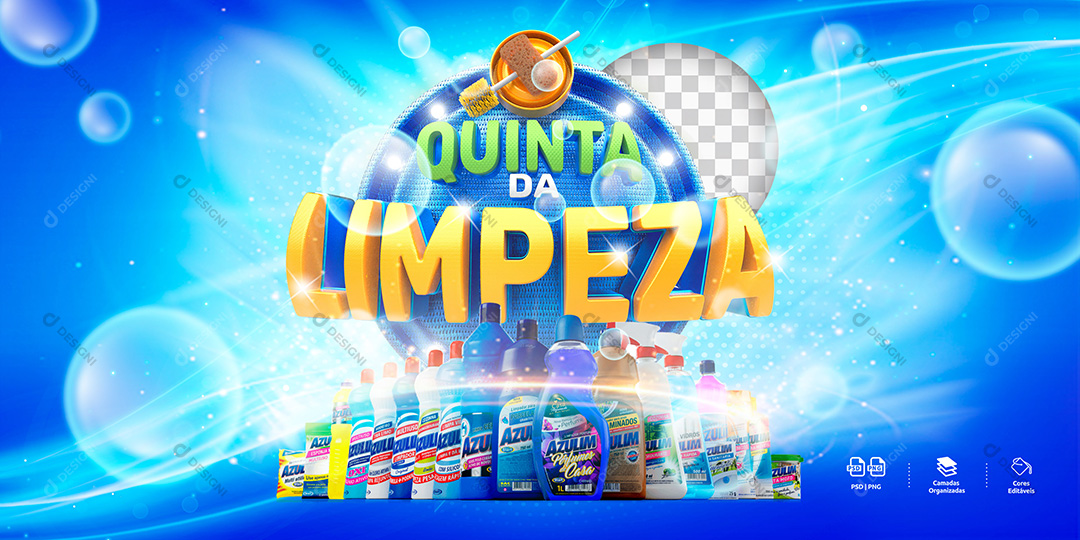 Banner Quinta da Limpeza Social Media PSD Editável