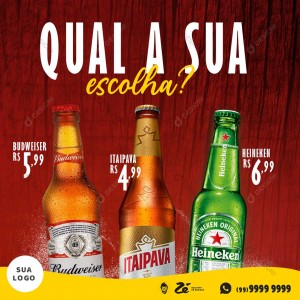 Qual a Sua Escolha Social Media PSD Editável