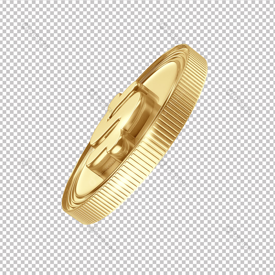 Moeda Cifrão Dinheiro Ouro PNG Transparente Sem Fundo