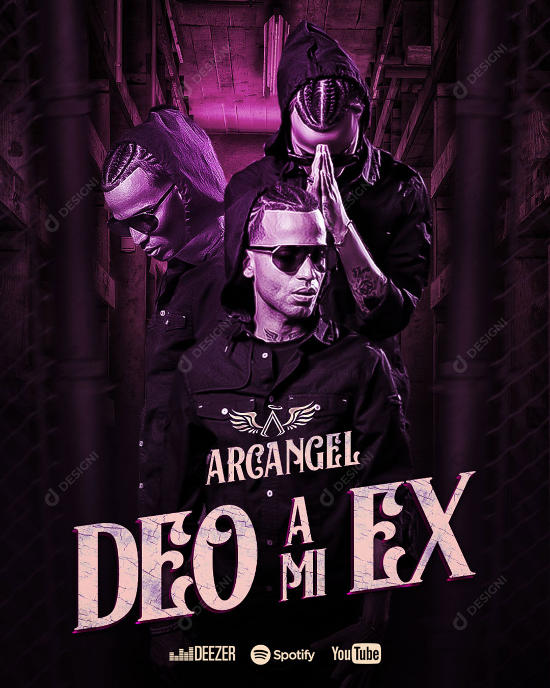 Flyer Artista Arcangel Social Media PSD Editável