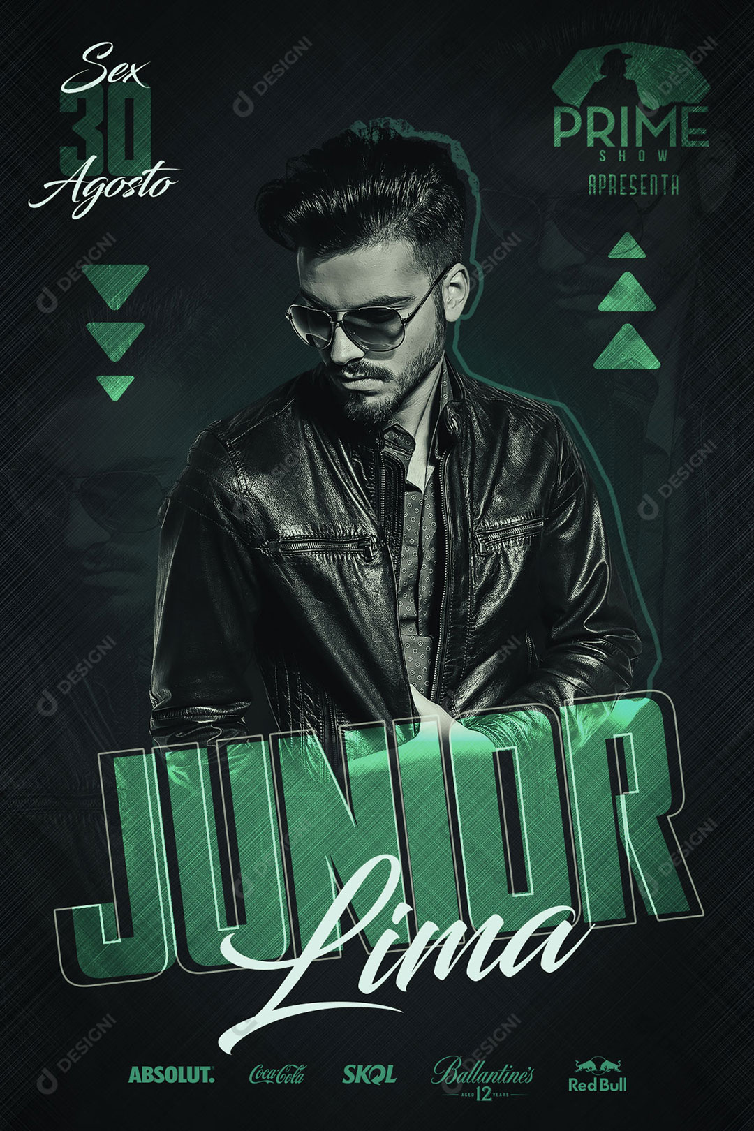 Flyer Artista Junior Lima Social Media PSD Editável