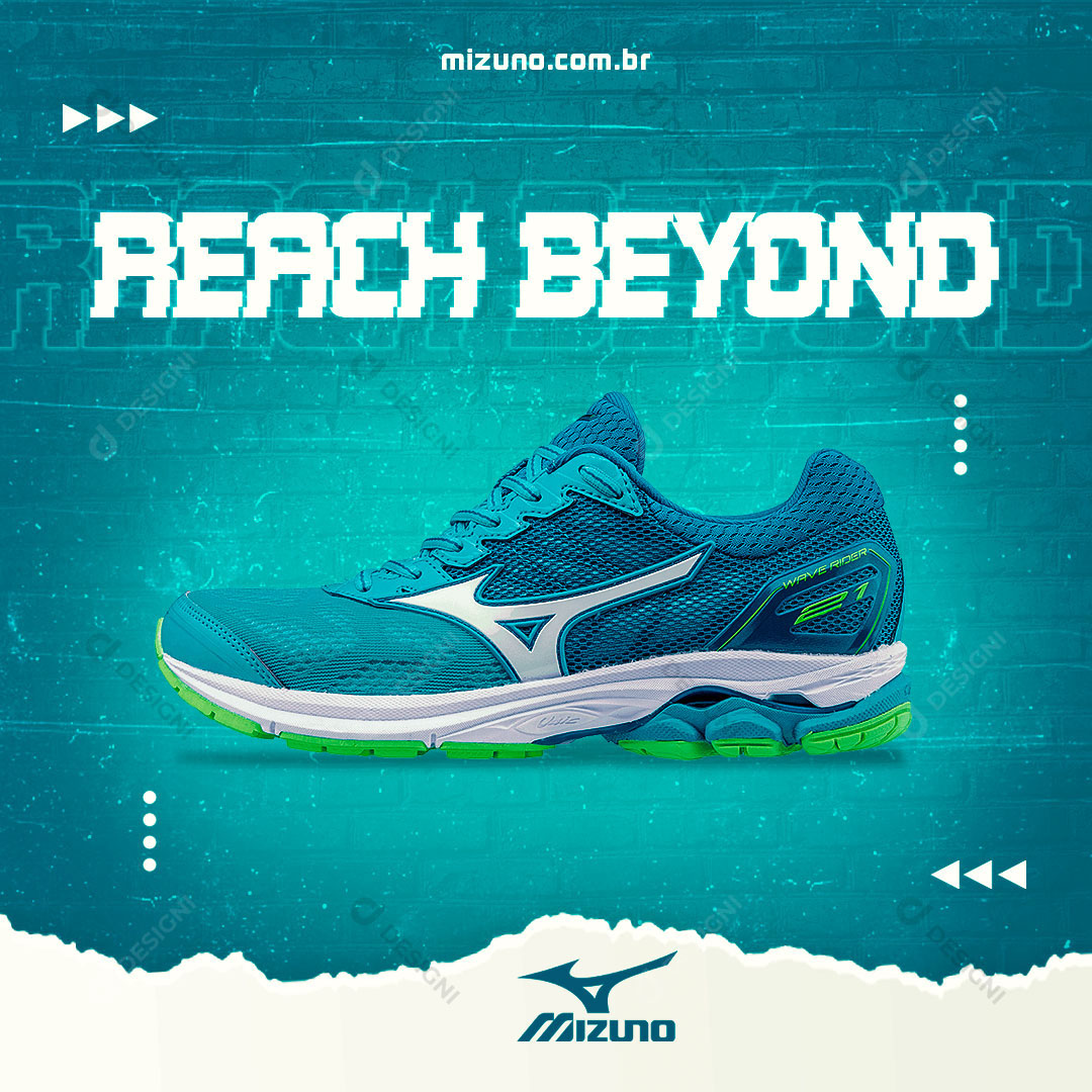 Post Loja Tênis Beach Beyond Social Media PSD Editável