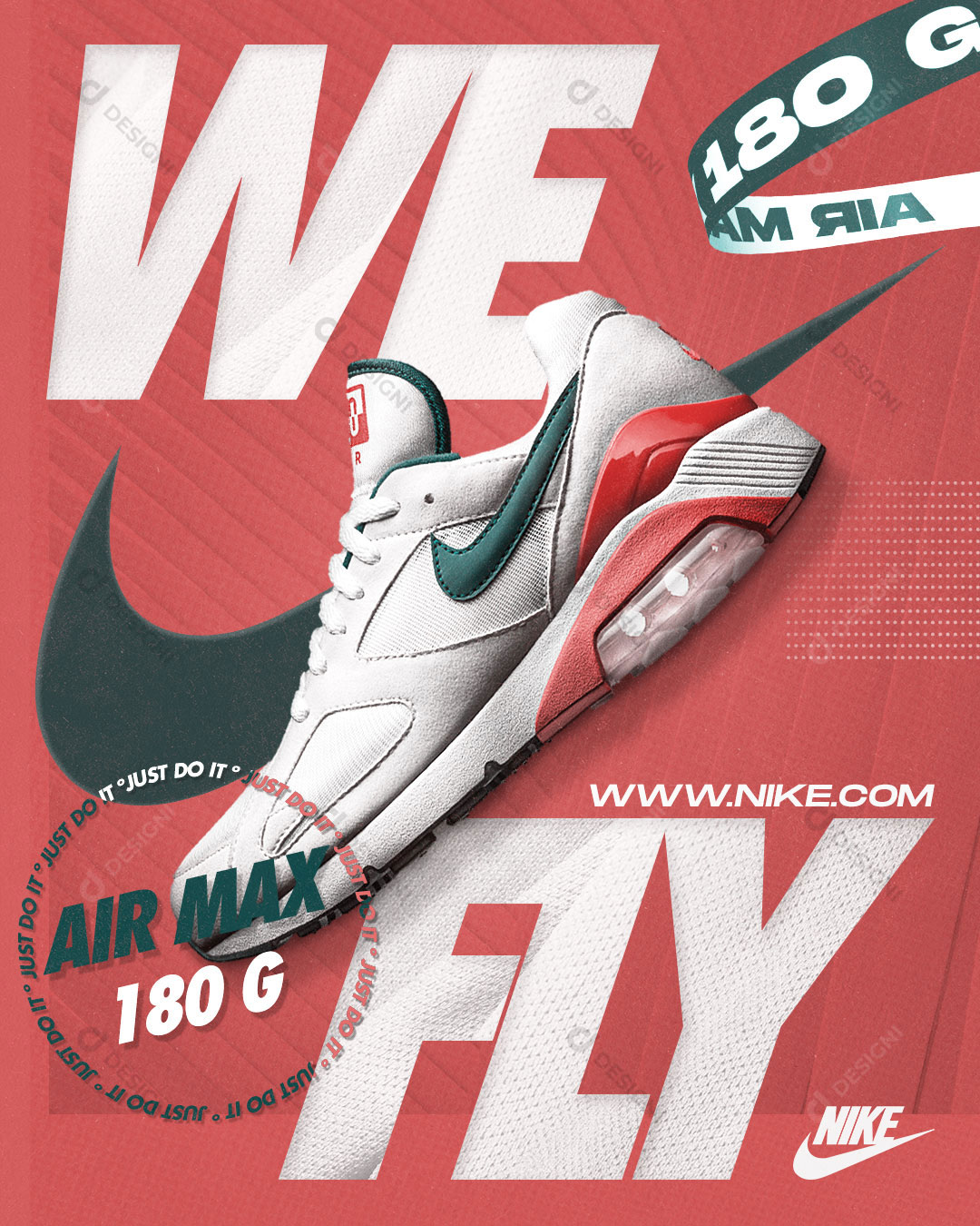 Post Loja Tênis Air Max Social Media PSD Editável