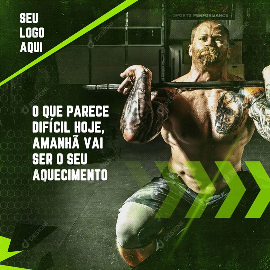 O Que Parece Difícil Hoje Amanha Vai Ser Seu Aquecimento Social Media PSD Editável