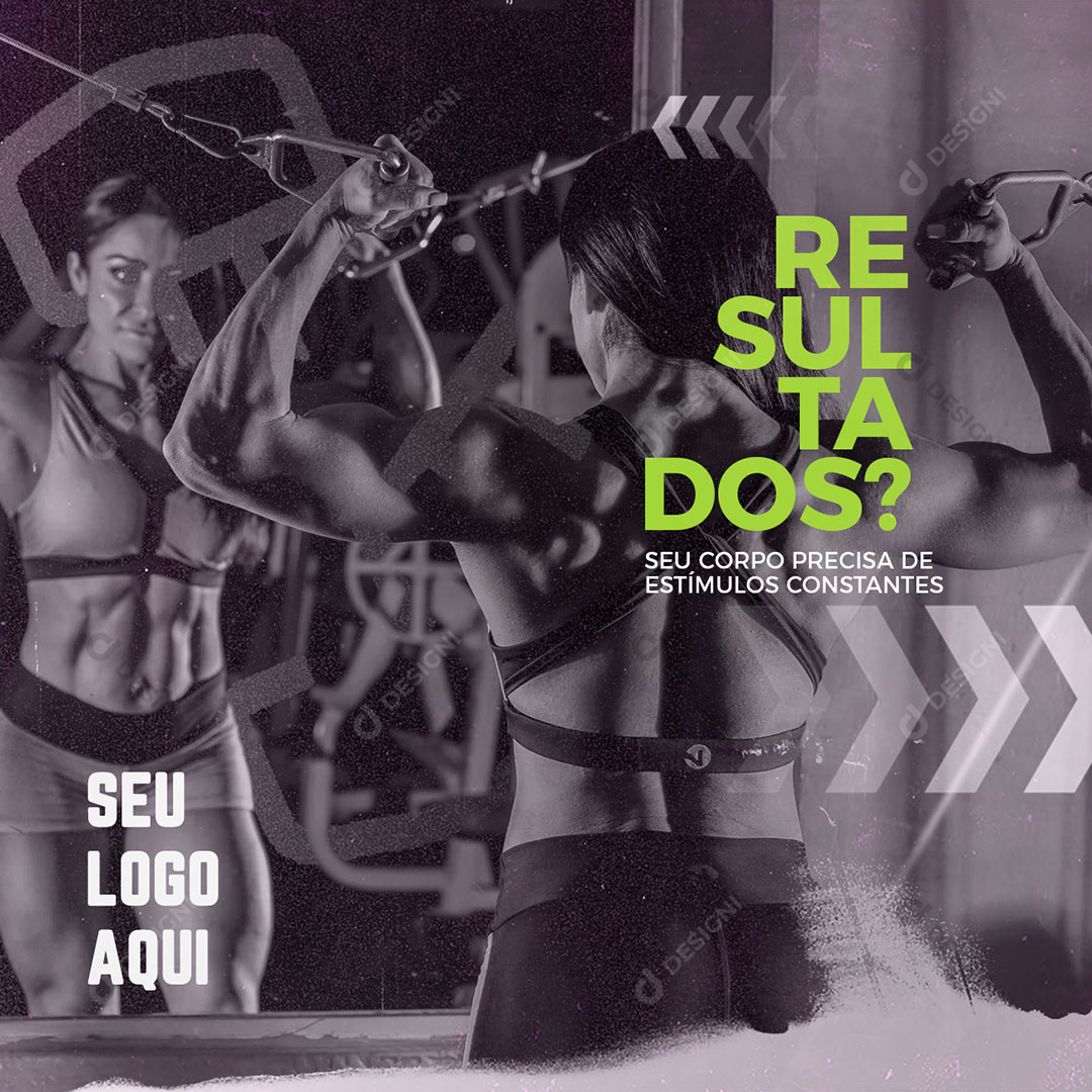 Seu Corpo Precisa De Estímulos Constantes Social Media PSD Editável